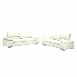 Fredriks Sofa Masca (2-Sitzer) - Kunstleder Weiß -WOHNZIMMERMÖBEL Verkäufe sofa masca 2 sitzer kunstleder weiss 513352