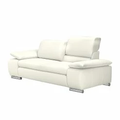 Fredriks Sofa Masca (3-Sitzer) - Kunstleder Weiß