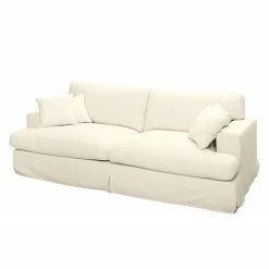 Maison Belfort Sofa Mormès (3-Sitzer) Webstoff - Creme