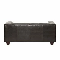 Maison Belfort Sofa Nespolo (2-Sitzer) - Kunstleder Dunkelbraun -WOHNZIMMERMÖBEL Verkäufe sofa nespolo 2 sitzer bycast echtleder dunkelbraun 254146