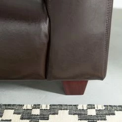Maison Belfort Sofa Nespolo (2-Sitzer) - Kunstleder Dunkelbraun -WOHNZIMMERMÖBEL Verkäufe sofa nespolo 2 sitzer bycast echtleder dunkelbraun 3320513