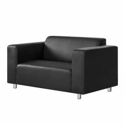 Mooved Sofa Oslo (2-Sitzer) - Kunstleder Schwarz