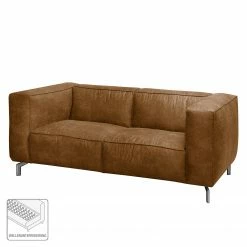 Ars manufacti Sofa Pentre (2-Sitzer) Antiklederlook - Nougat -WOHNZIMMERMÖBEL Verkäufe sofa pentre 2 sitzer antiklederlook nougat 4356540