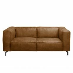 Ars manufacti Sofa Pentre (2-Sitzer) Antiklederlook - Nougat -WOHNZIMMERMÖBEL Verkäufe sofa pentre 2 sitzer antiklederlook nougat 4356544