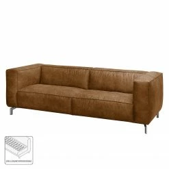 Ars manufacti Sofa Pentre (3-Sitzer) Antiklederlook - Nougat -WOHNZIMMERMÖBEL Verkäufe sofa pentre 3 sitzer antiklederlook nougat 4356396
