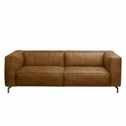 Ars manufacti Sofa Pentre (3-Sitzer) Antiklederlook - Nougat -WOHNZIMMERMÖBEL Verkäufe sofa pentre 3 sitzer antiklederlook nougat 4356400