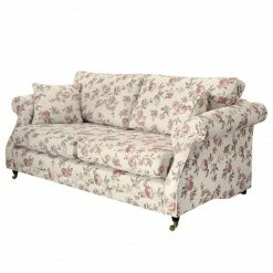 Maison Belfort Polstergarnitur Rosehearty (3-2-1) - Webstoff - Creme / Rose -WOHNZIMMERMÖBEL Verkäufe sofa rosehearty 3 sitzer webstoff creme rose 4191048