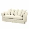 Maison Belfort Sofa Saltum (3-Sitzer) Webstoff - Cremeweiß