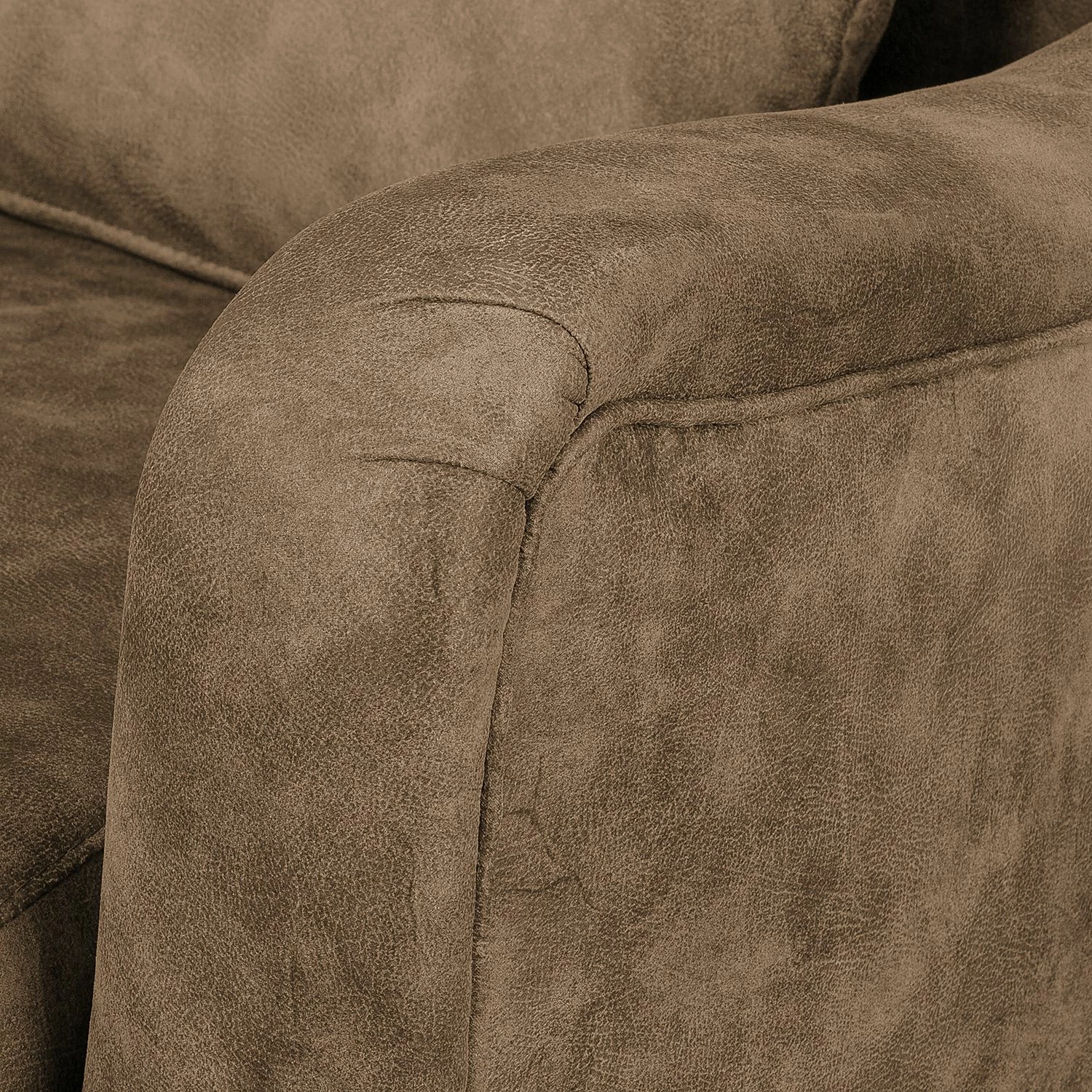 Ars Natura Sofa Shenton (2-Sitzer) Antiklederlook - Latte Macchiato 7 Ars Natura Sofa Shenton (2-Sitzer) Antiklederlook - Latte Macchiato – Bild 7