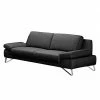 Loftscape Sofa Silvano (2,5-Sitzer) - Webstoff Schwarz - Keine Funktion