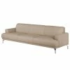 Fredriks Sofa Sisto I (3-Sitzer) Echtleder - Cappuccino