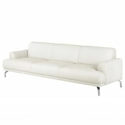 Fredriks Sofa Sisto II (3-Sitzer) Echtleder - Weiß