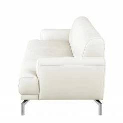 Fredriks Sofa Sisto II (3-Sitzer) Echtleder - Weiß -WOHNZIMMERMÖBEL Verkäufe sofa sisto ii 3 sitzer echtleder weiss 3609353