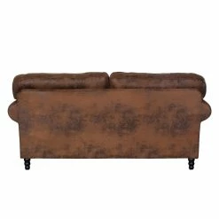 Ars manufacti Sofa Sombrero (3-Sitzer) - Antiklederoptik Dunkelbraun -WOHNZIMMERMÖBEL Verkäufe sofa sombrero 3 sitzer antiklederlook braun 308873
