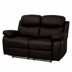 Modoform Relaxsofa Tetchill (2-Sitzer) - (2-Sitzer mit Relaxfunktion) - Kunstleder - Dunkelbraun