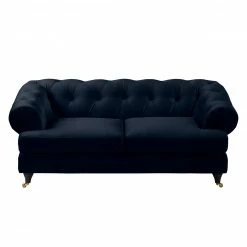 Jack & Alice Sofa Thory (2-Sitzer) - Dunkelblau -WOHNZIMMERMÖBEL Verkäufe sofa thory 2 sitzer samt dunkelblau 4896484
