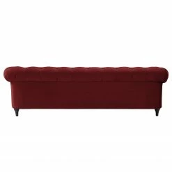 Jack & Alice Sofa Thory (3-Sitzer) - Rot -WOHNZIMMERMÖBEL Verkäufe sofa thory 3 sitzer samt rot 4895944