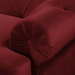 Jack & Alice Sofa Thory (3-Sitzer) - Rot -WOHNZIMMERMÖBEL Verkäufe sofa thory 3 sitzer samt rot 4895952