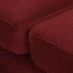 Jack & Alice Sofa Thory (3-Sitzer) - Rot -WOHNZIMMERMÖBEL Verkäufe sofa thory 3 sitzer samt rot 4895960