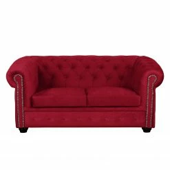 Jack & Alice Polstergarnitur Torquay II (3-2) - Microfaser - Rot -WOHNZIMMERMÖBEL Verkäufe sofa torquay ii 2 sitzer microfaser rot 4651280