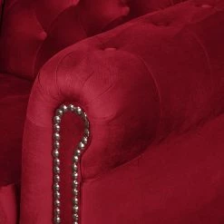 Jack & Alice Polstergarnitur Torquay II (3-2) - Microfaser - Rot -WOHNZIMMERMÖBEL Verkäufe sofa torquay ii 2 sitzer microfaser rot 4651296