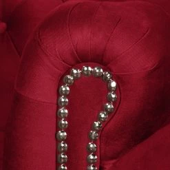 Jack & Alice Polstergarnitur Torquay II (3-2) - Microfaser - Rot -WOHNZIMMERMÖBEL Verkäufe sofa torquay ii 2 sitzer microfaser rot 4651300