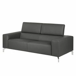 Loftscape Sofa Varberg (2,5-Sitzer) Echtleder - Dunkelgrau