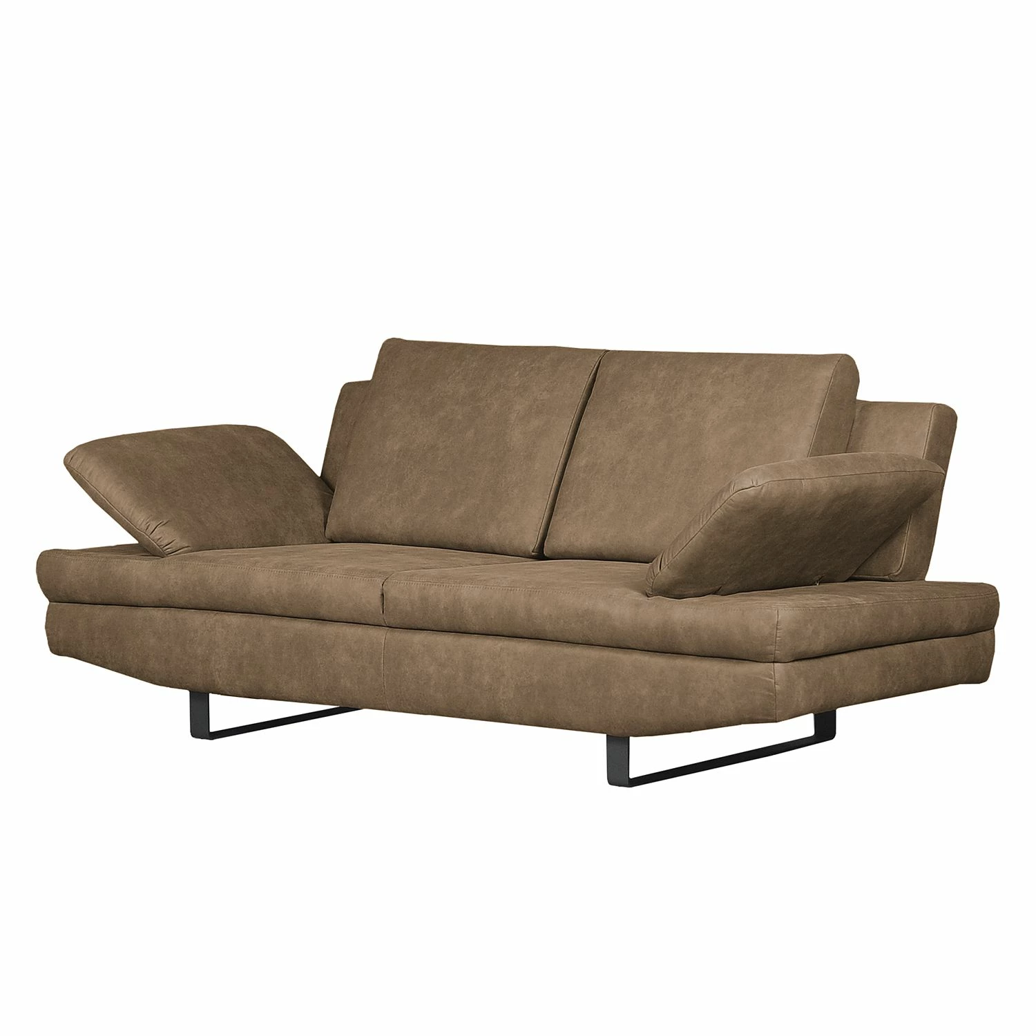 Fredriks Sofa Yovanna (2-Sitzer) Antiklederlook - Schlamm 4 Fredriks Sofa Yovanna (2-Sitzer) Antiklederlook - Schlamm – Bild 4