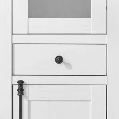 Maison Belfort Wohnwand Geestland III (4-teilig) - Pinie Weiß Dekor -WOHNZIMMERMÖBEL Verkäufe standvitrine geestland pinie weiss dekor 4535448 1