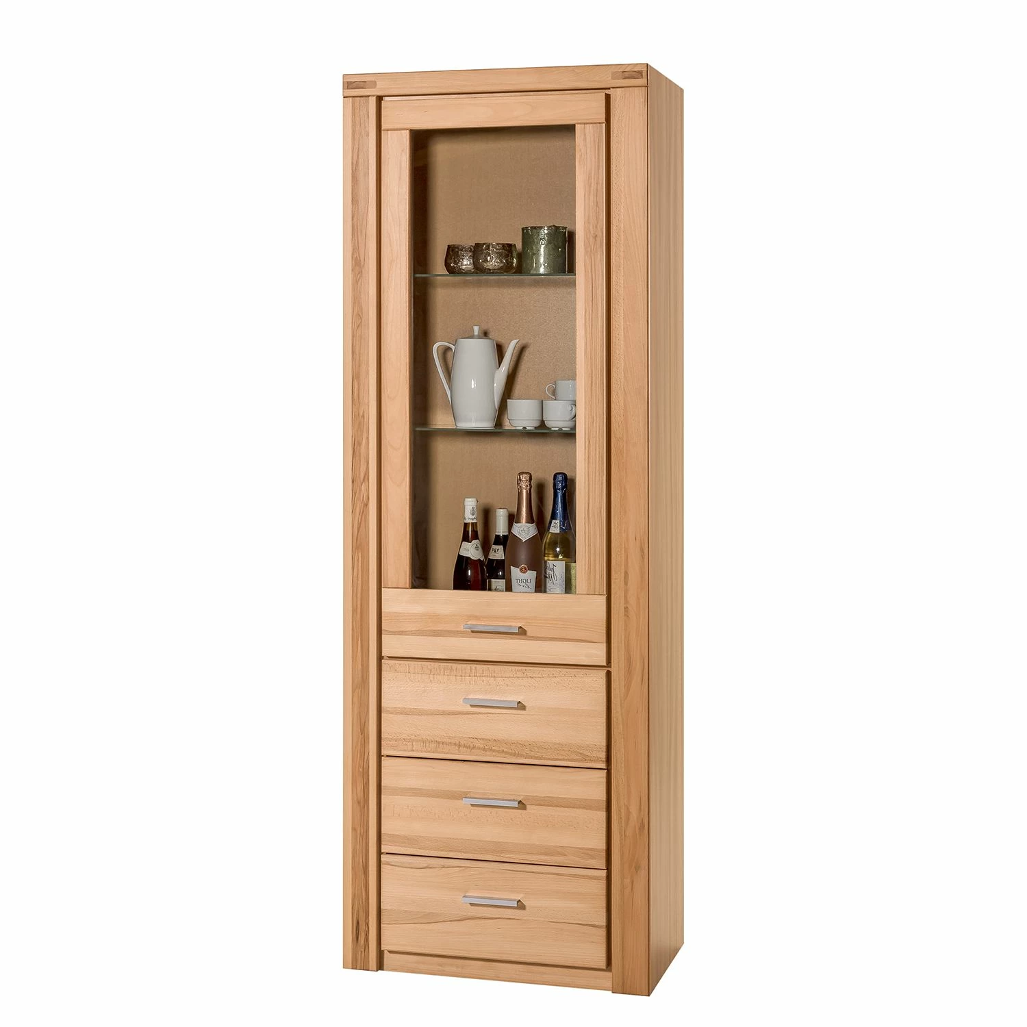 Naturoo Standvitrine Lombok - Teilmassiv 1 Naturoo Standvitrine Lombok - Teilmassiv