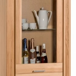 Naturoo Standvitrine Lombok - Teilmassiv 10 Naturoo Standvitrine Lombok - Teilmassiv -WOHNZIMMERMÖBEL Verkäufe standvitrine lombok i teilmassiv kernbuche 5004372