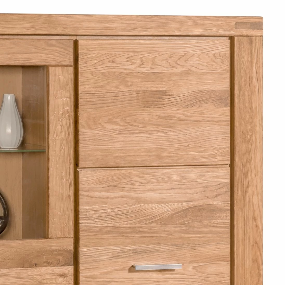 Naturoo Vitrinenschrank Lombok I - Teilmassiv 3 Naturoo Vitrinenschrank Lombok I - Teilmassiv – Bild 3