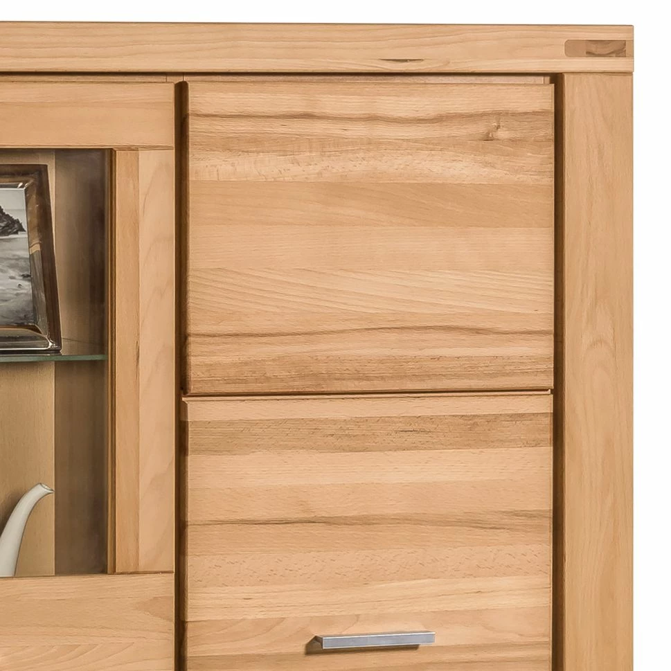 Naturoo Vitrinenschrank Lombok I - Teilmassiv 2 Naturoo Vitrinenschrank Lombok I - Teilmassiv – Bild 2