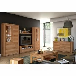 Ars Natura TV-Lowboard Lombok I - Teilmassiv -WOHNZIMMERMÖBEL Verkäufe standvitrine lombok iii teilmassiv wildeiche 5004076 2