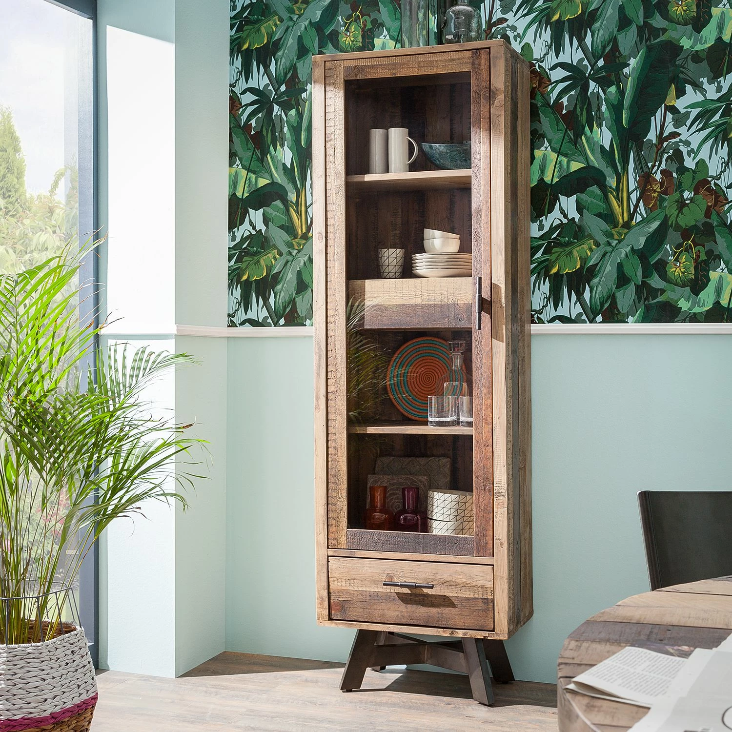 Ars manufacti Standvitrine Tamati - Pinie massiv 2 Ars manufacti Standvitrine Tamati - Pinie massiv – Bild 2