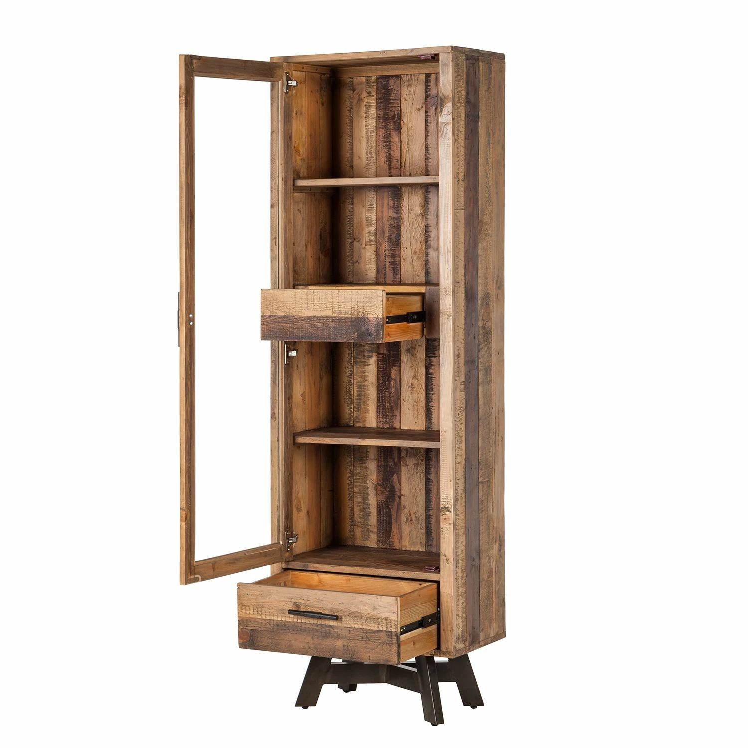 Ars manufacti Standvitrine Tamati - Pinie massiv 4 Ars manufacti Standvitrine Tamati - Pinie massiv – Bild 4