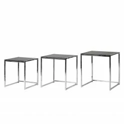 Loftscape Tisch Robin - 3-Satz - schwarze Glasplatte - Chromgestell 16 Loftscape Tisch Robin - 3-Satz - schwarze Glasplatte - Chromgestell -WOHNZIMMERMÖBEL Verkäufe tisch robin 3 satz schwarze glasplatte chromgestell 4065076