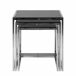 Loftscape Tisch Robin - 3-Satz - schwarze Glasplatte - Chromgestell 18 Loftscape Tisch Robin - 3-Satz - schwarze Glasplatte - Chromgestell -WOHNZIMMERMÖBEL Verkäufe tisch robin 3 satz schwarze glasplatte chromgestell 4065088