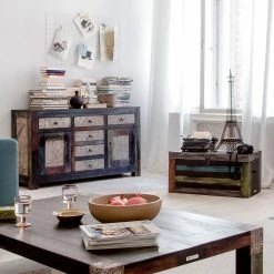 Wolf-Möbel Truhe Goa - Mango Dunkelbraun -WOHNZIMMERMÖBEL Verkäufe truhe goa mehrfarbig 3050437