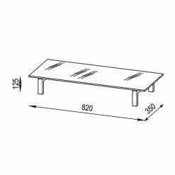 Maja Möbel TV-Aufsatz Troy - Schwarz - Breite: 82 cm -WOHNZIMMERMÖBEL Verkäufe tv aufsatz troy schwarz 82 cm 5088644