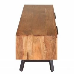 Ars manufacti TV-Lowboard Amla II - Akazie massiv / Metall - Akazie / Anthrazit -WOHNZIMMERMÖBEL Verkäufe tv lowboard amla ii akazie massiv metall akazie anthrazit 4738444