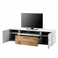 GWINNER TV-Lowboard Anzio I - Matt Weiß / Balkeneiche -WOHNZIMMERMÖBEL Verkäufe tv lowboard anzio i 4524392