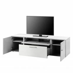 GWINNER Wohnwand Anzio I (4-teilig) - Matt Weiß - Glastür links - Mit Beleuchtung 16 GWINNER Wohnwand Anzio I (4-teilig) - Matt Weiß - Glastür links - Mit Beleuchtung -WOHNZIMMERMÖBEL Verkäufe tv lowboard anzio i weiss 4524296