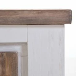 Maison Belfort TV-Lowboard Doral - Akazie teilmassiv - Braun / Weiß -WOHNZIMMERMÖBEL Verkäufe tv lowboard doral akazie teilmassiv braun weiss 1962166