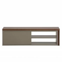 Temahome TV-Lowboard Echo - Grau / Walnuss -WOHNZIMMERMÖBEL Verkäufe tv lowboard echo weiss walnuss 3955168