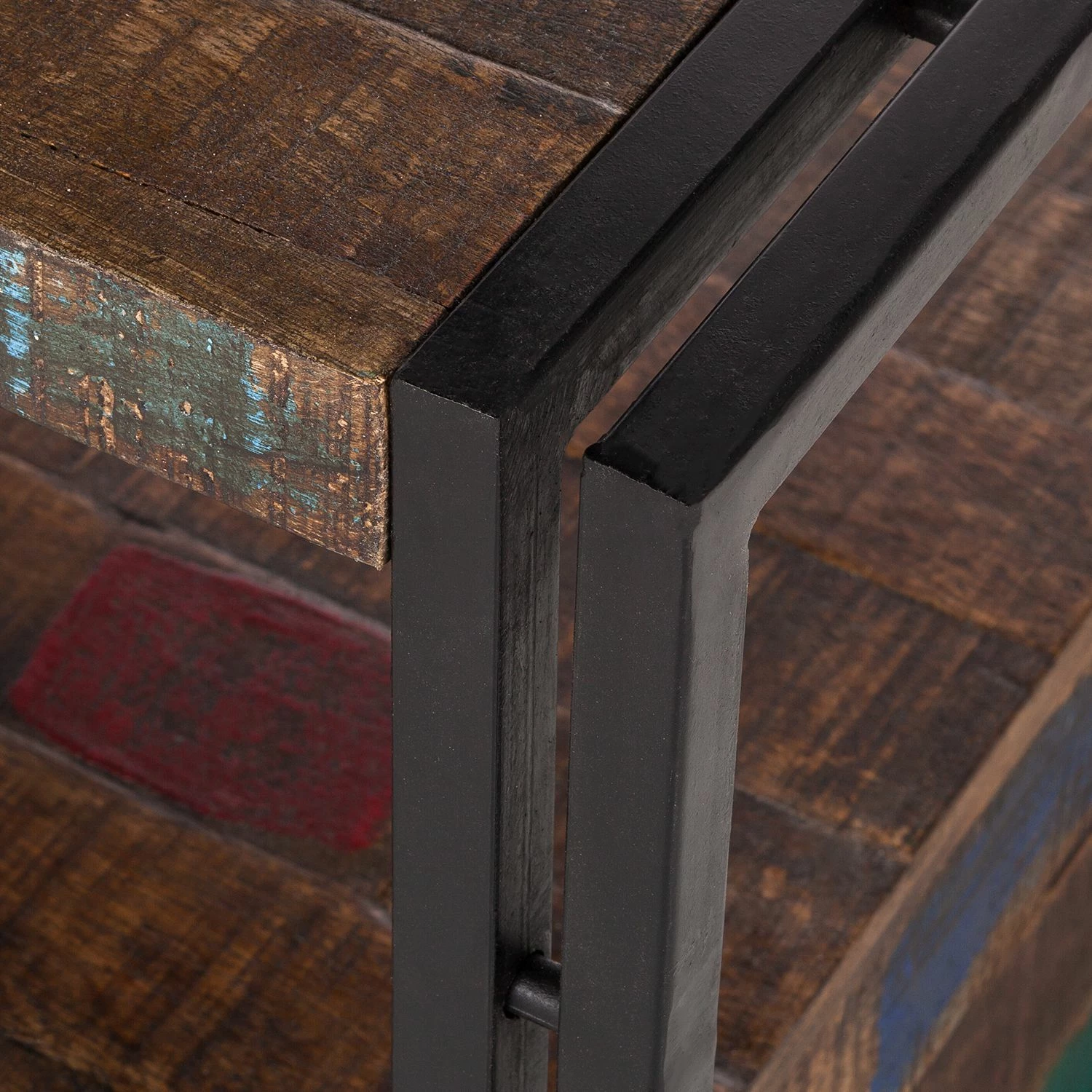 Red Living TV-Lowboard Factory II - Mango massiv / Metall - Vintage Braun 3 Red Living TV-Lowboard Factory II - Mango massiv / Metall - Vintage Braun – Bild 3