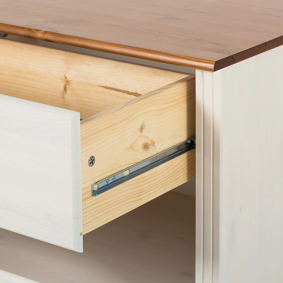 Maison Belfort TV-Lowboard Lillehammer I - Kiefer massiv - Kiefer Weiß / Kiefer Honig 6 Maison Belfort TV-Lowboard Lillehammer I - Kiefer massiv - Kiefer Weiß / Kiefer Honig – Bild 6