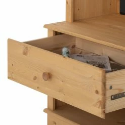 Maison Belfort TV-Wand Lillehammer I - Kiefer massiv - Kiefer Natur -WOHNZIMMERMÖBEL Verkäufe tv lowboard lillehammer ii kiefer massiv kiefer 1166078