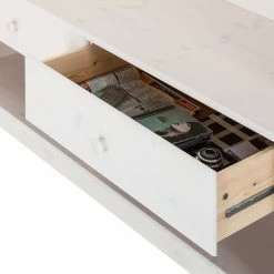 Maison Belfort TV-Wand Lillehammer I - Kiefer massiv - Kiefer Weiß -WOHNZIMMERMÖBEL Verkäufe tv lowboard lillehammer ii kiefer massiv weiss 1053926