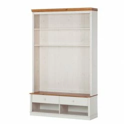 Maison Belfort TV-Wand Lillehammer I - Kiefer massiv - Kiefer Weiß / Kiefer Honig -WOHNZIMMERMÖBEL Verkäufe tv lowboard lillehammer ii kiefer massiv weiss kiefer 1053898